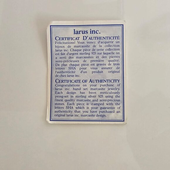 MARCASITE JEWELLERY -BUNDLE! - 1 RING & 2 PAIRS OF EARRINGS! - Picture 13 of 14